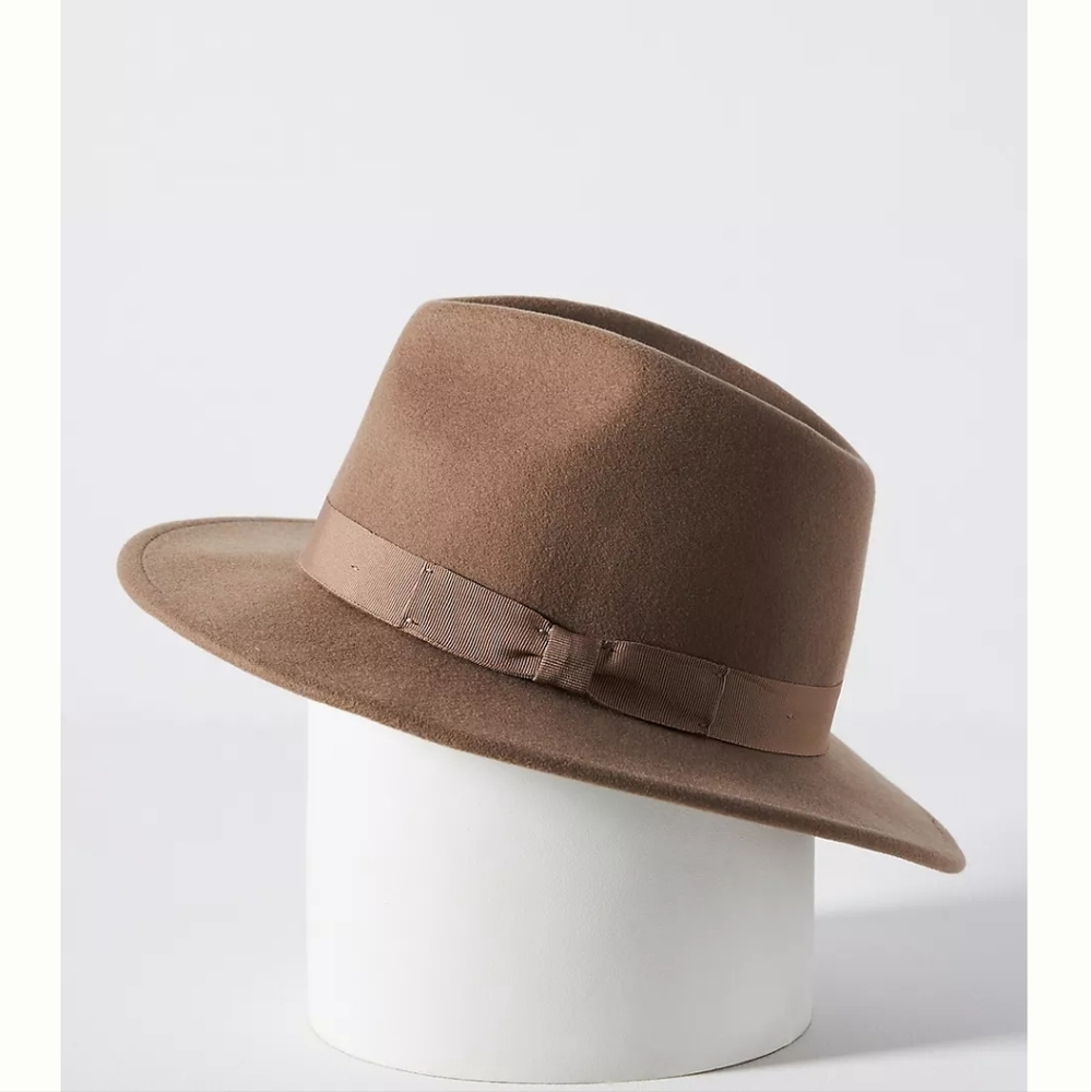 NWT Wide Brim Felt Fedora with Bow San Diego Hat Co x Anthro